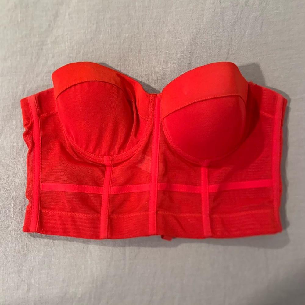 Amazon sheer red corset